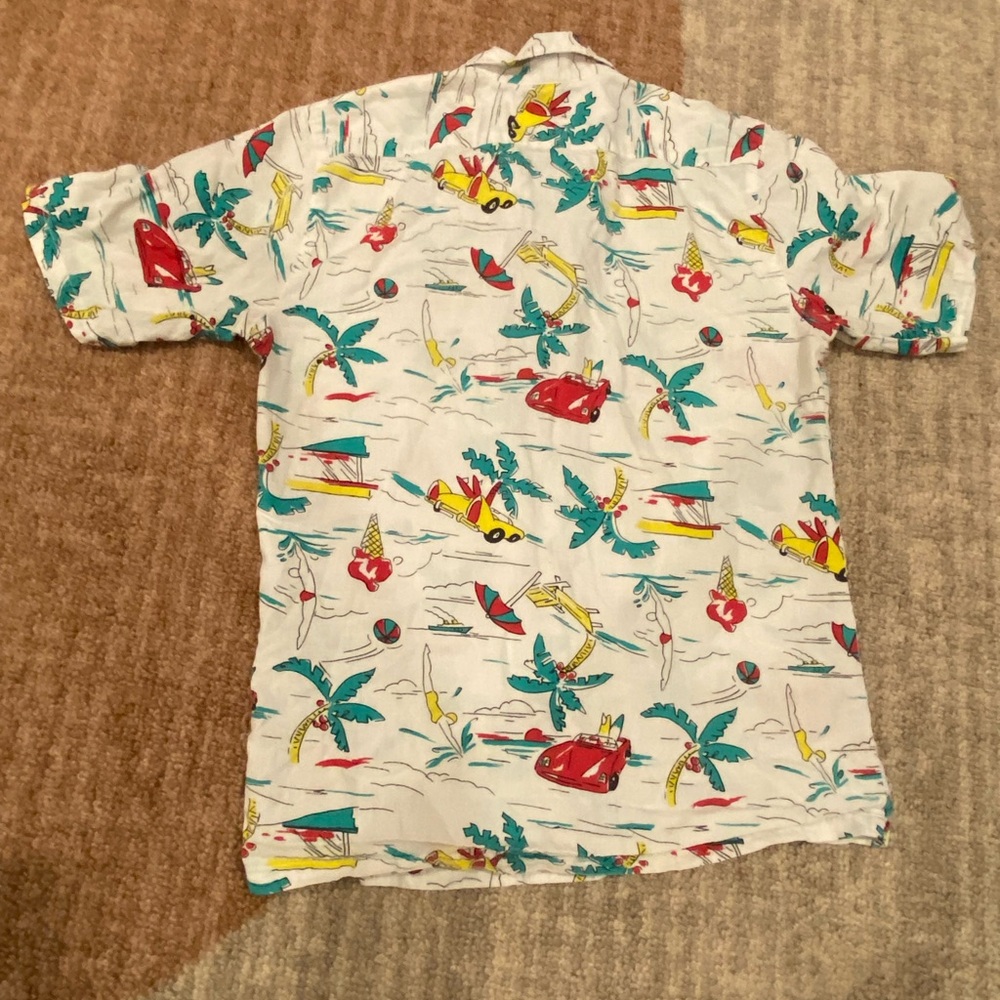 Vintage Papaya Men Button Down Miami Beach Shirt Small VTG - Picture 4 of 5